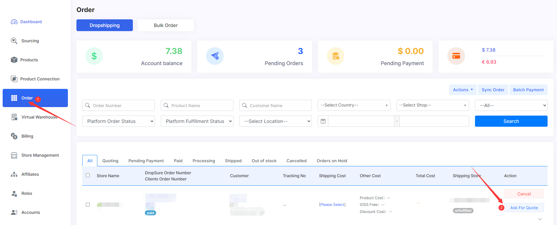 Get product sourcing quote